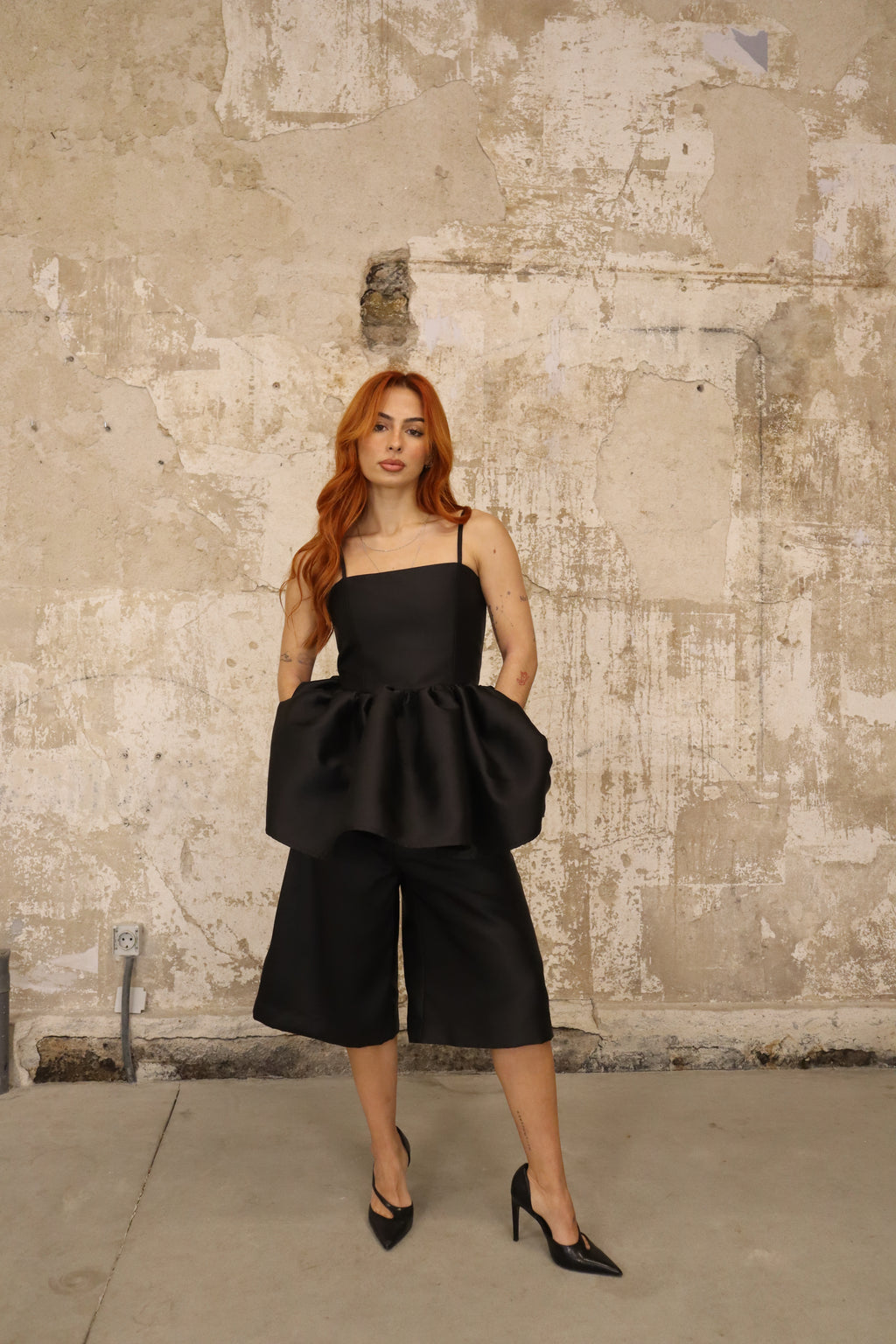 Black Gia Culotte